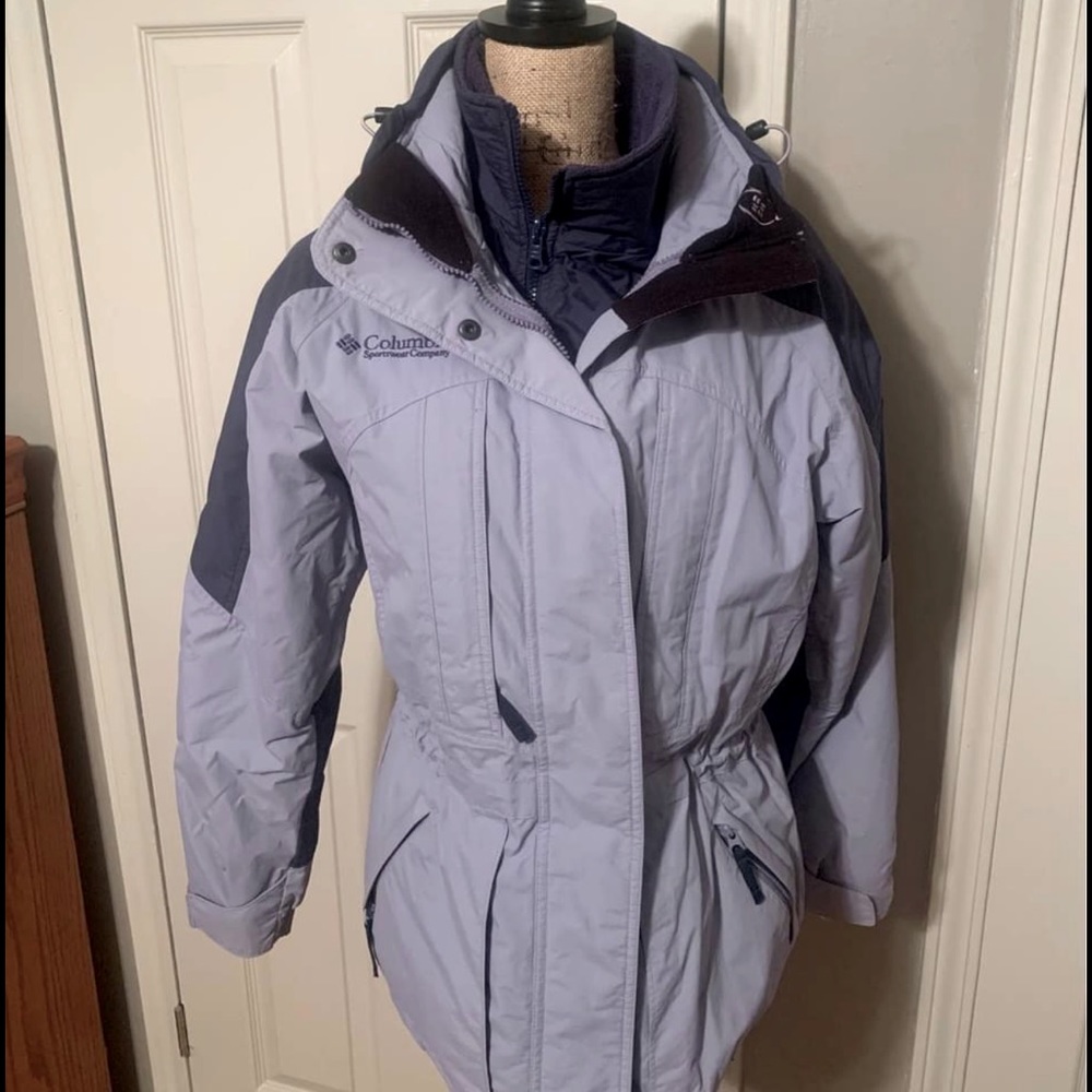 Retro Columbia 3 in 1 snow jacket